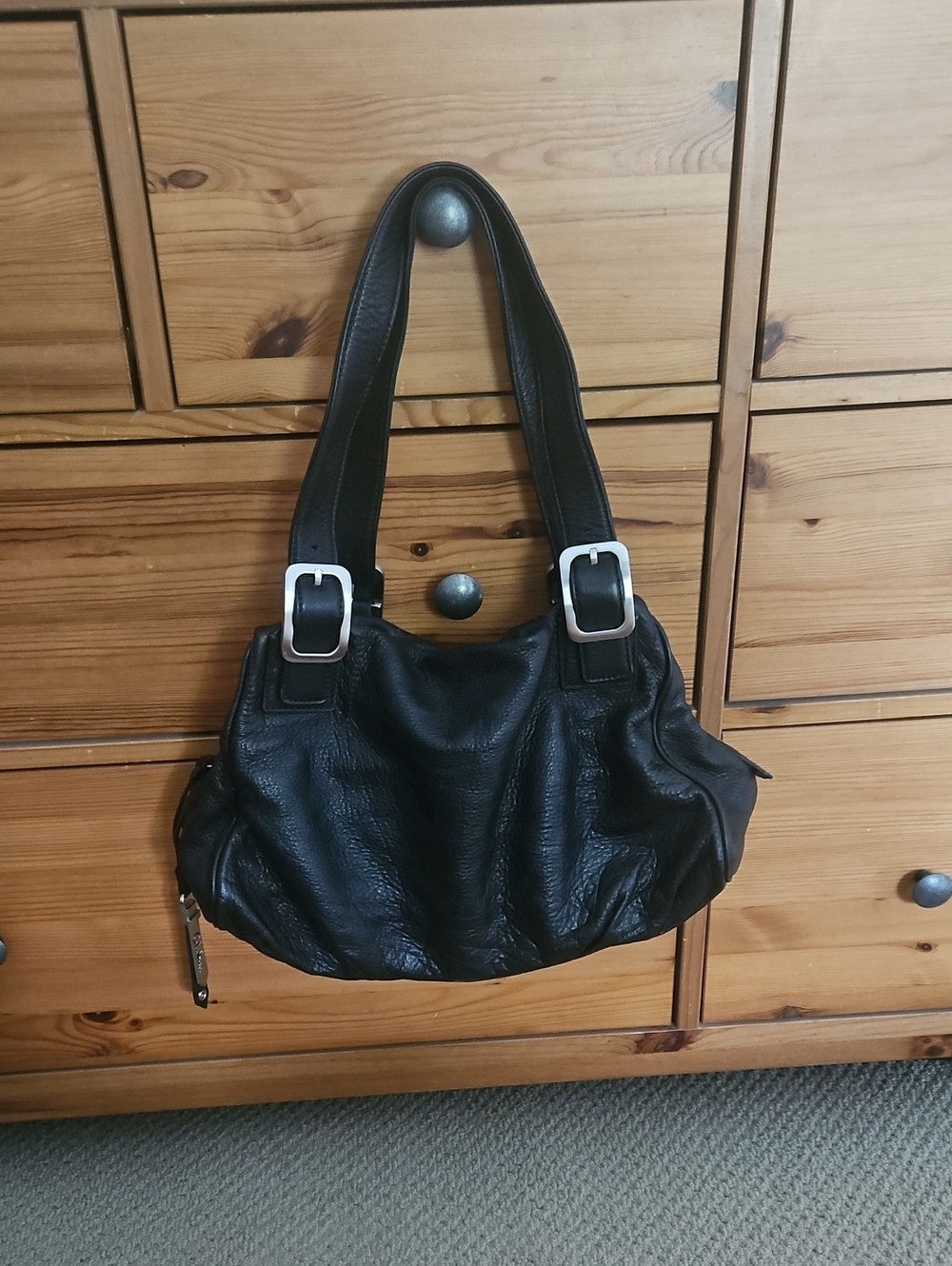 Cole Haan Leather Buckle Bag
